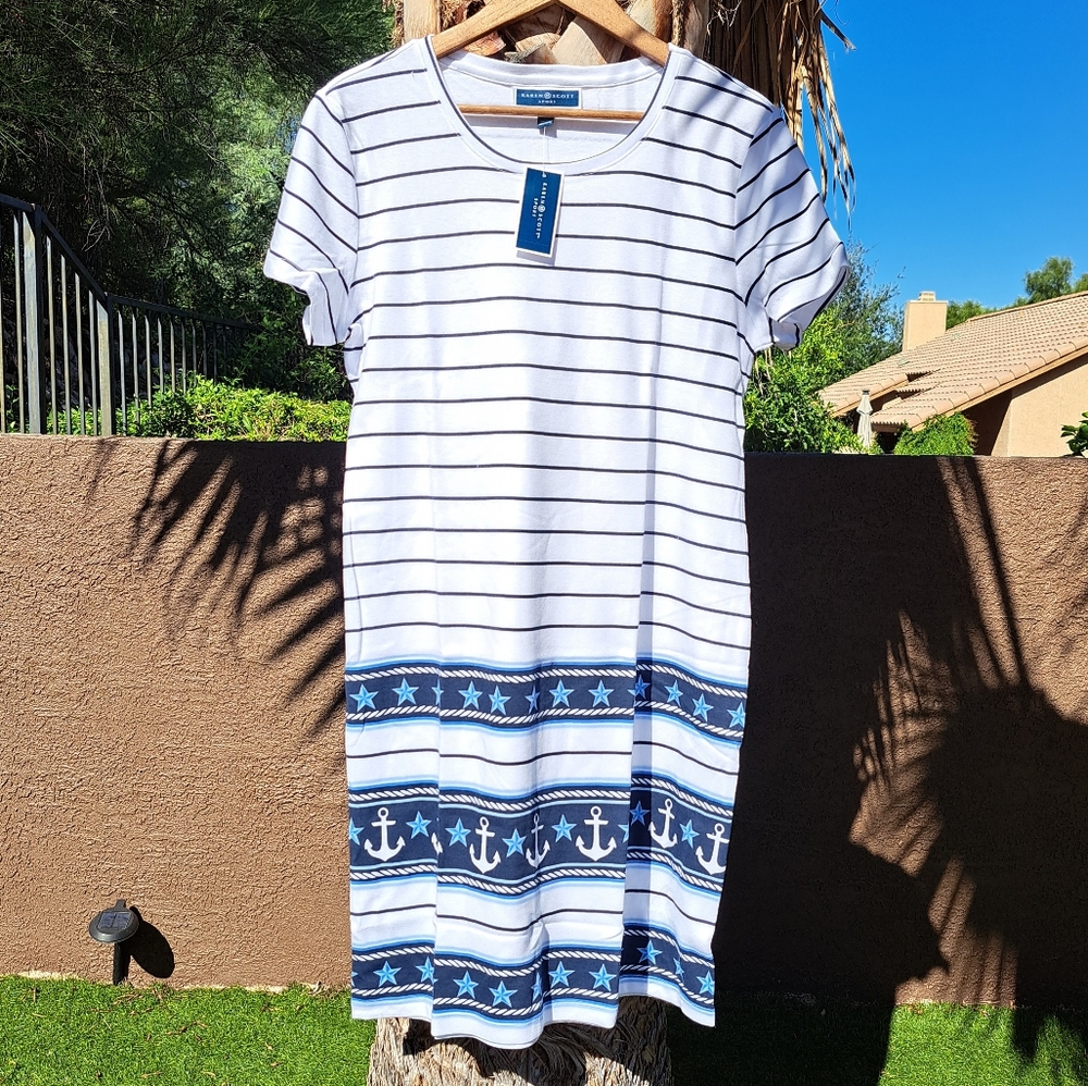 NWT KENDRA SCOTT Nautical Sport Dress M.